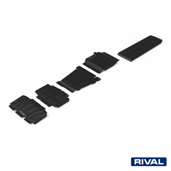 Skid Plate Set (Radiator, Engine, Gearbox, Transfer Case) Nissan Navara (Frontier) 2004-2010; 2014-2019; 2,5 l. / diesel; 2,3 l. / diesel